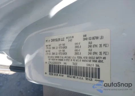 2008 Dodge Ram 1500 Laramie z USA, uszkodzony, nr VIN 1D7HU18238S522274